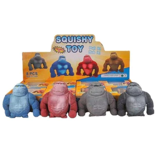 Brinquedo Macaco Gorila Estica Esmaga Fidget Toys Antiestresse Apertar
