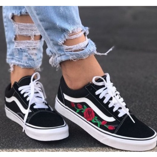 Tenis vans hot sale feminino florido