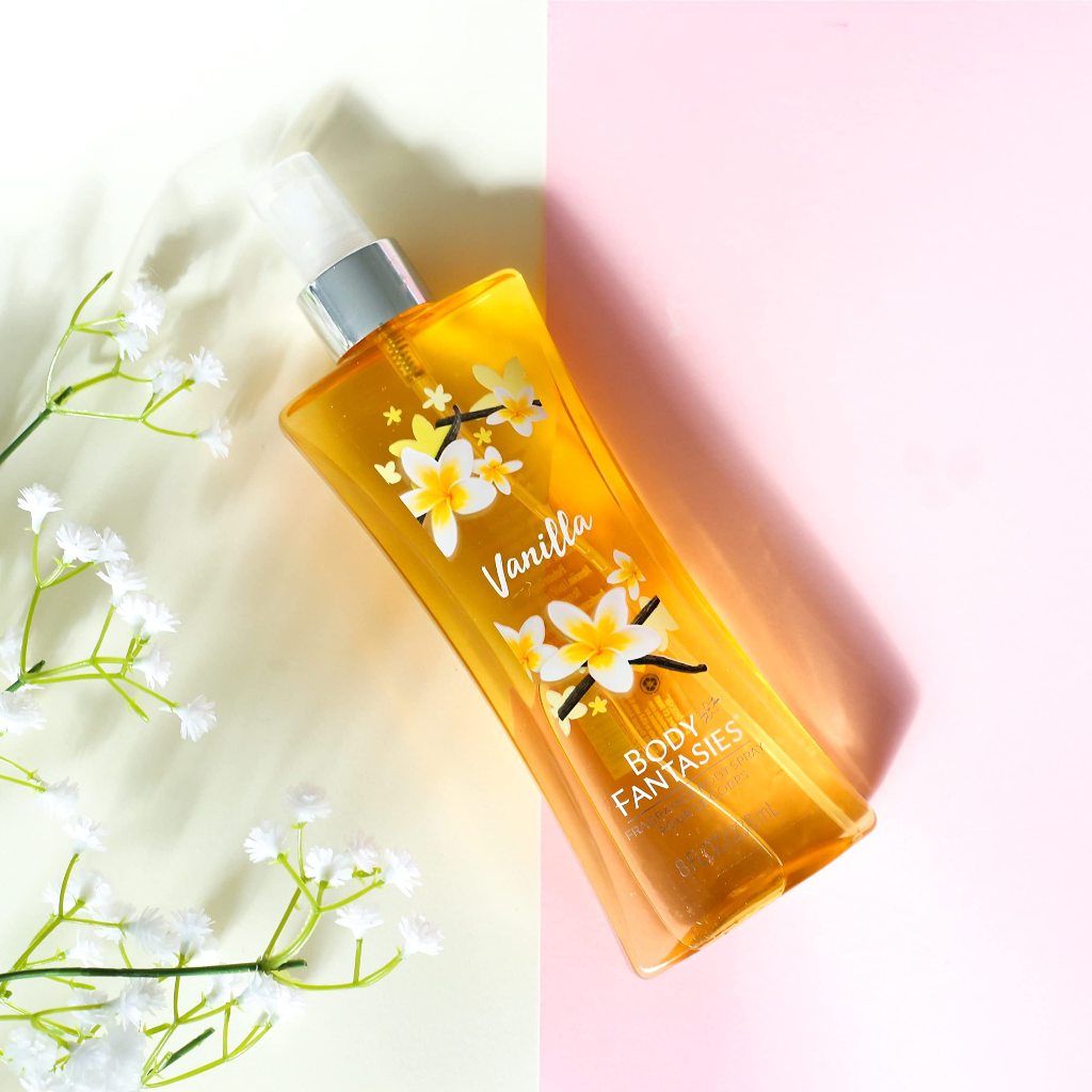 Perfume Body Fantasies Vanilla Spray Corporal 94ml | Shopee Brasil