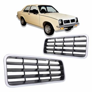 Grade Parachoque Dianteiro Chevette 1978 1979 1980 1981 1982 Preto Liso