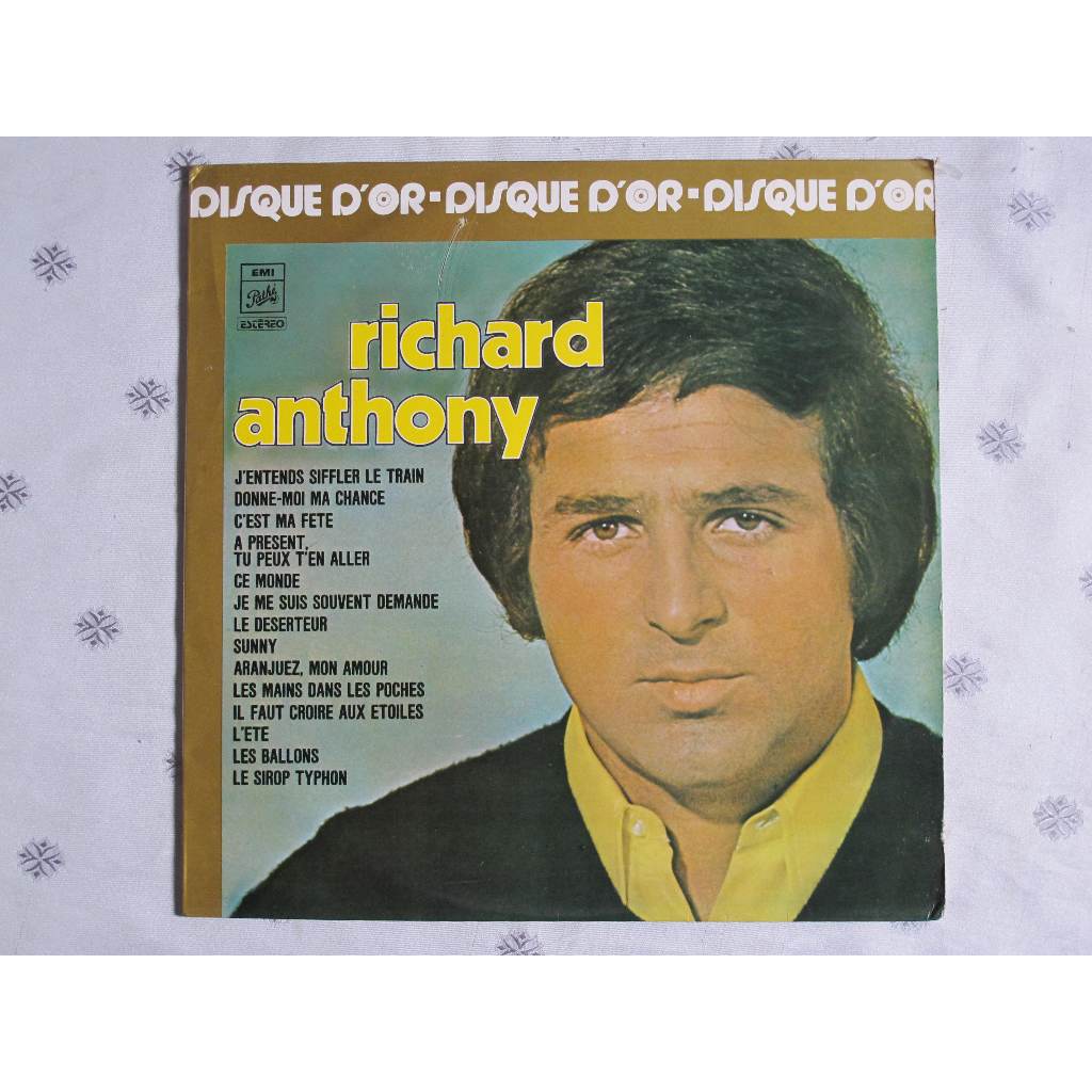 LP Vinil - Richard Anthony - Disque d'or | Shopee Brasil