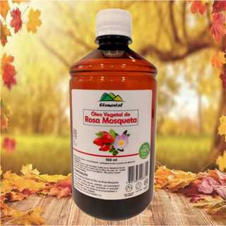 Óleo de Rosa rubiginosa Rosa Mosqueta 500ml prensado a frio orgânico vegano