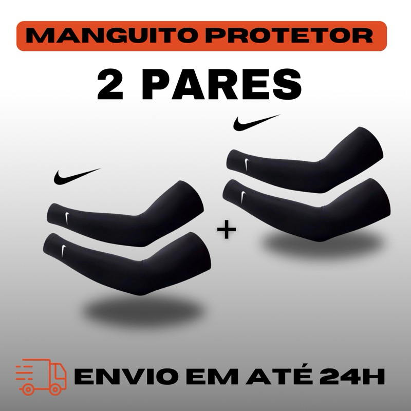 kit 2 Pares de Manguitos proteção solar Solar + manga longa UNISSEX para esportes Ciclista/ Motoqueiro/Caminhoneiro/ Uber