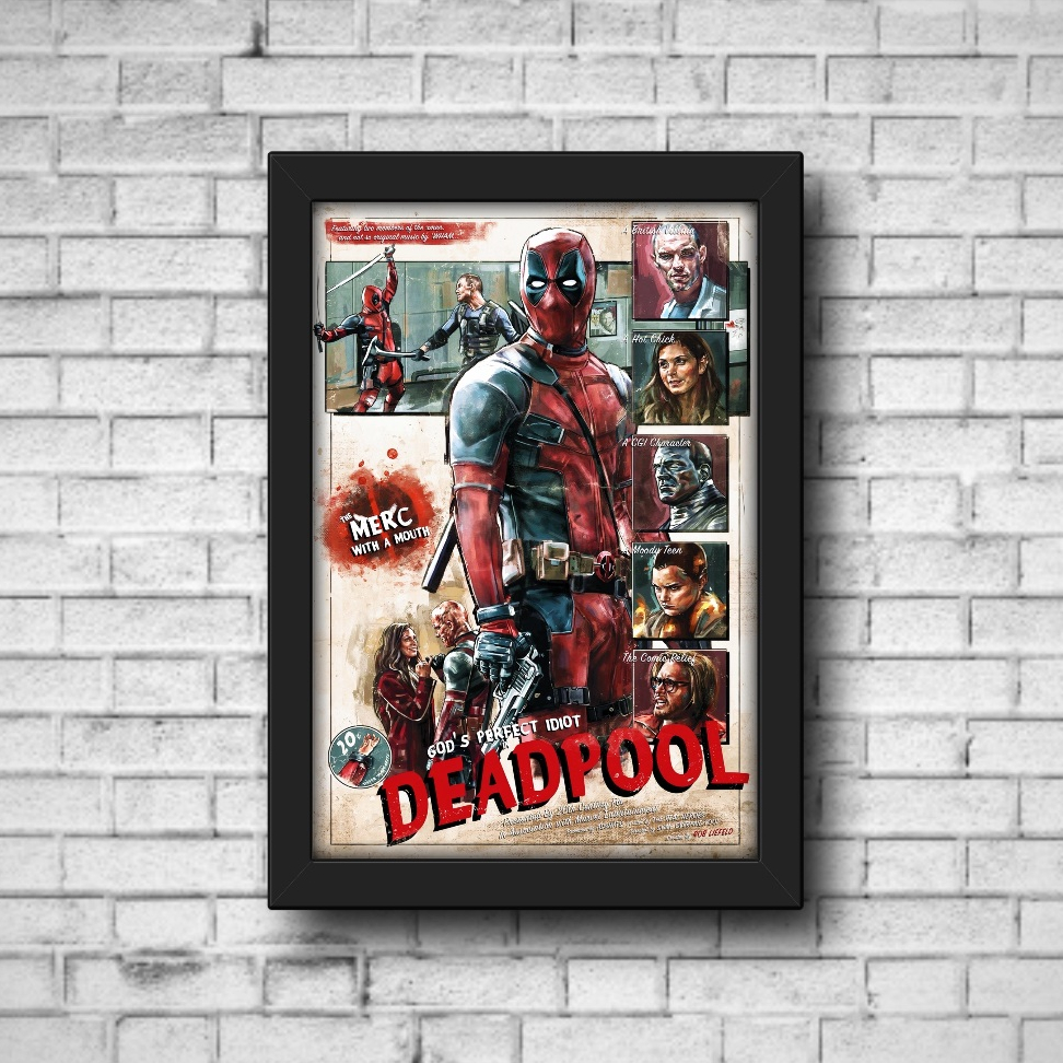 Quadro Decorativo Filme Deadpool (Mod.2) | Shopee Brasil