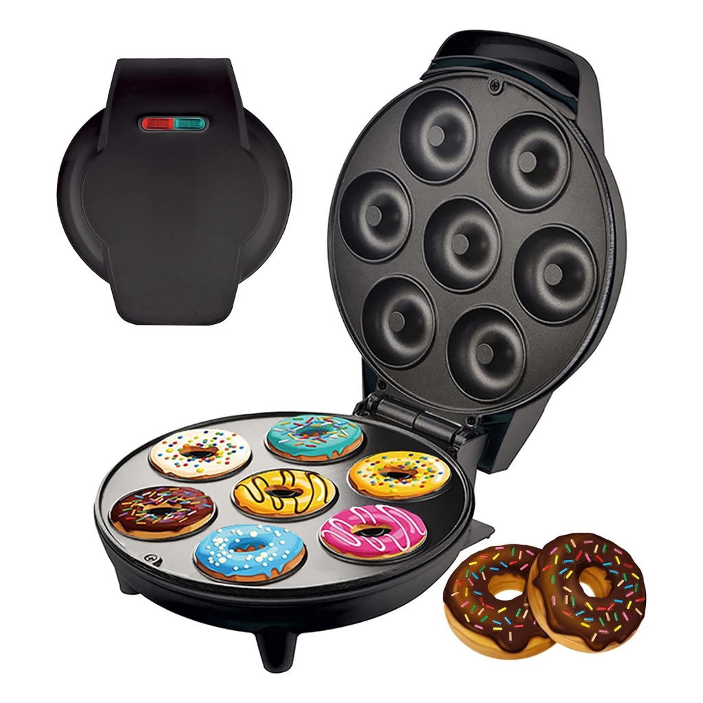 Mini Máquina De Fazer Donuts Rosquinhas 7 Furos 110v