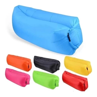 Sofa Inflavel Preguicoso Camping Praia Saco De Dormir Cama Portatil de Acampamento