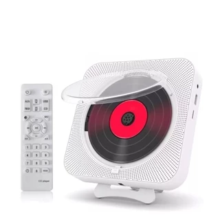 Leitor De Cd Portátil Alto-Falante Bluetooth, Usb, Rádio Fm, Leitor De Música Com Controle