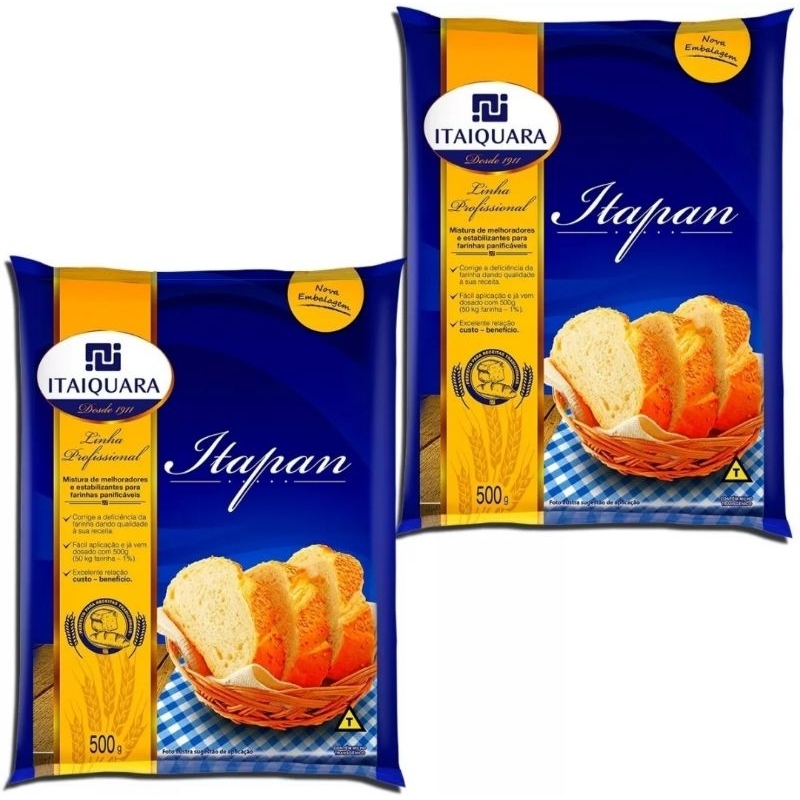 Kit 2 Melhorador De Farinha Para Pães Itapoan Panificação 50