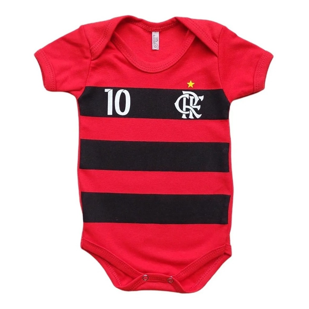 Body Bebê Flamengo Temáticos Mesversario Fantasia