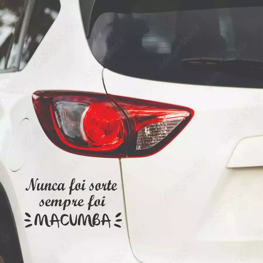 Foto principal de Adesivo – Nunca Foi Sorte Sempre Foi Macumba – 17x9cm