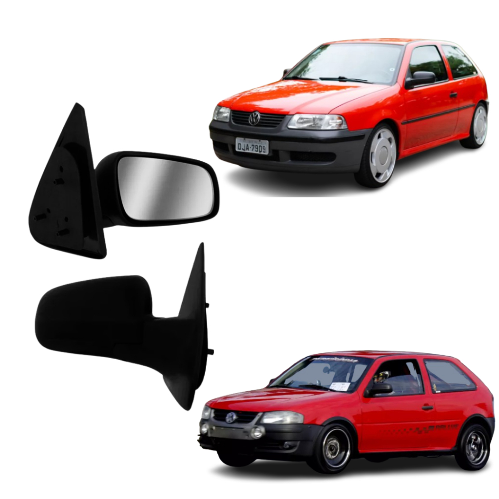Retrovisor Gol G3 G4 1999 Ao 2008 2 Portas Sem Controle