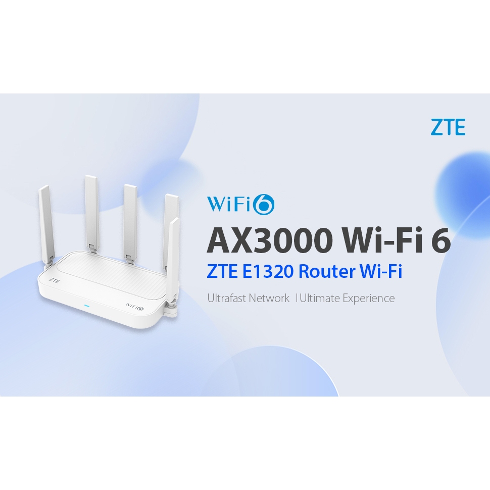 Roteador Mesh WiFi 6 ZTE ZXHN H3601P AX3000 5 Antenas - Branco