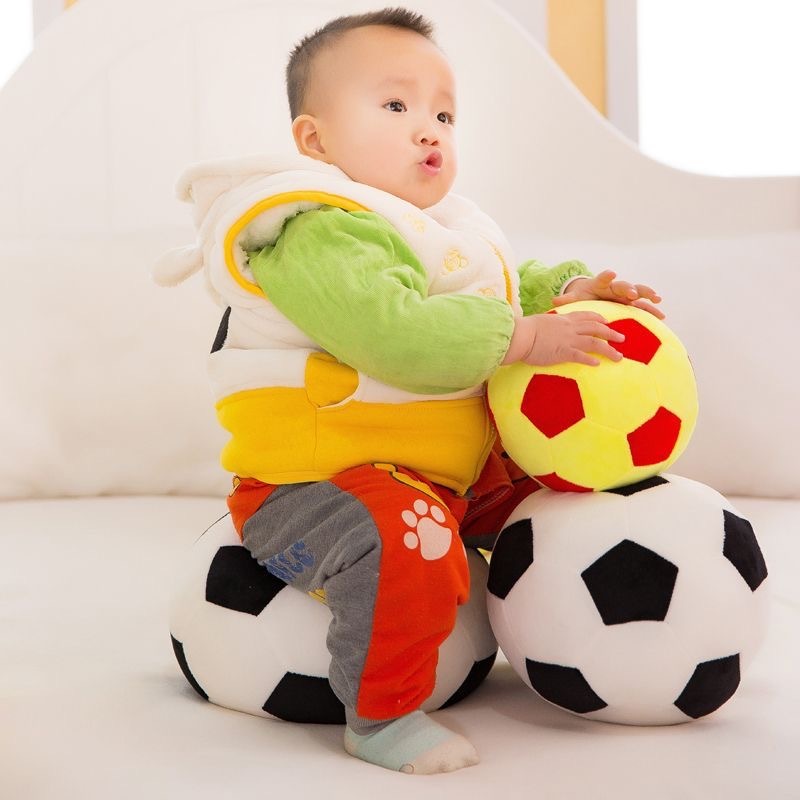 Imagem do produto Pelúcia Bola de Futebol Confortável Para Crianças / Cama / Almofada / Poltrona - Brinquedo Divertido Decorativo 2