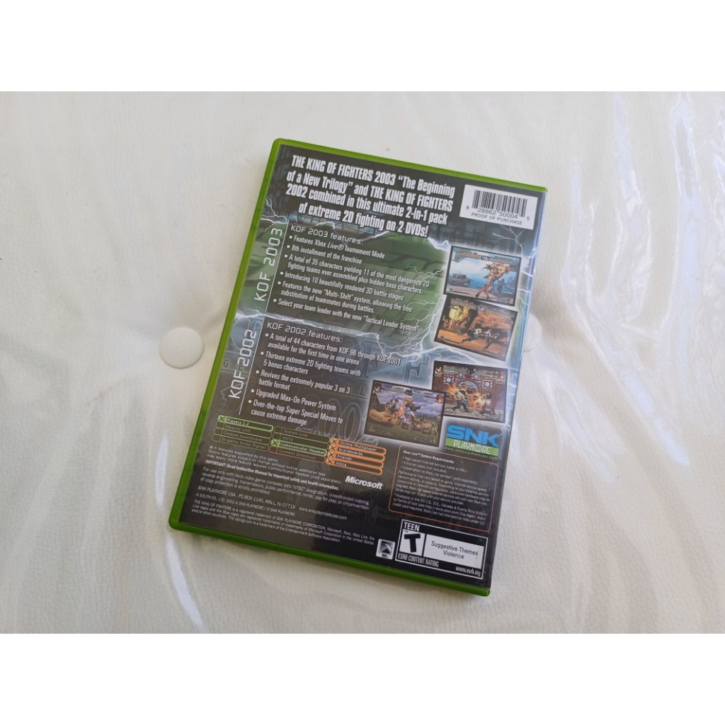 The King Of Fighters 2002 / 2003 Xbox Cib 2 Discos Impecável The King Of Fighters 2002 / 2003 Xbox Cib 2 Discos Impecável