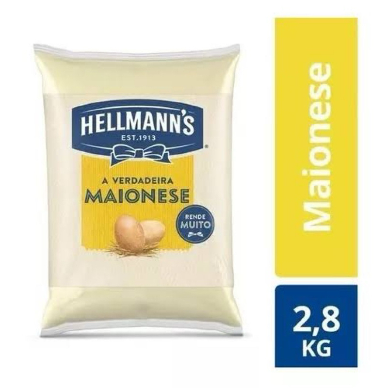 Maionese Hellman’s Bag 2,8kg Oferta | Shopee Brasil