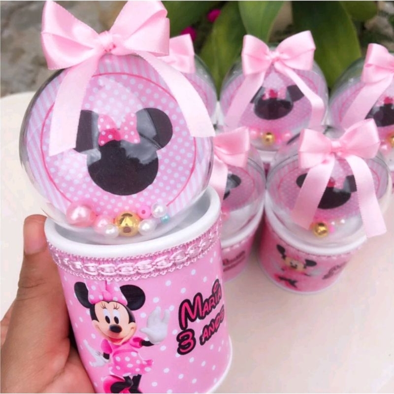 COFRINHO LUXO MINNIE ROSA . TEMOS TODOS OS TEMAS