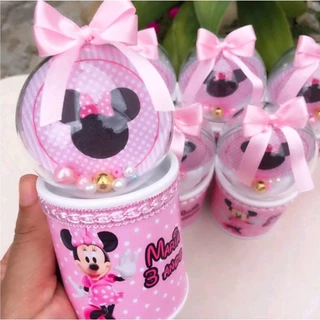 COFRINHO LUXO MINNIE ROSA . TEMOS TODOS OS TEMAS