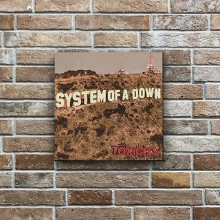 Quadro Placa Decorativa System Of A Down em MDF 20x20cm