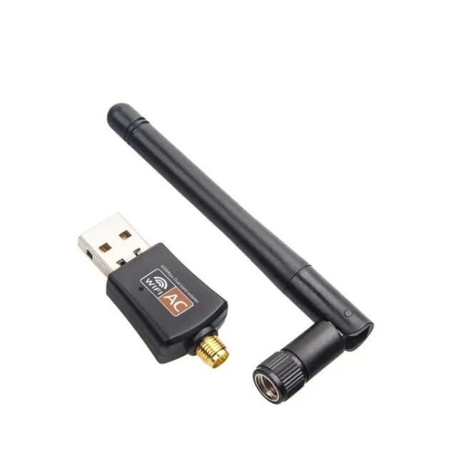Adaptador 5G Wi-Fi USB AC600 Dual Band com Antena 2dBi – 600Mbps, para ...