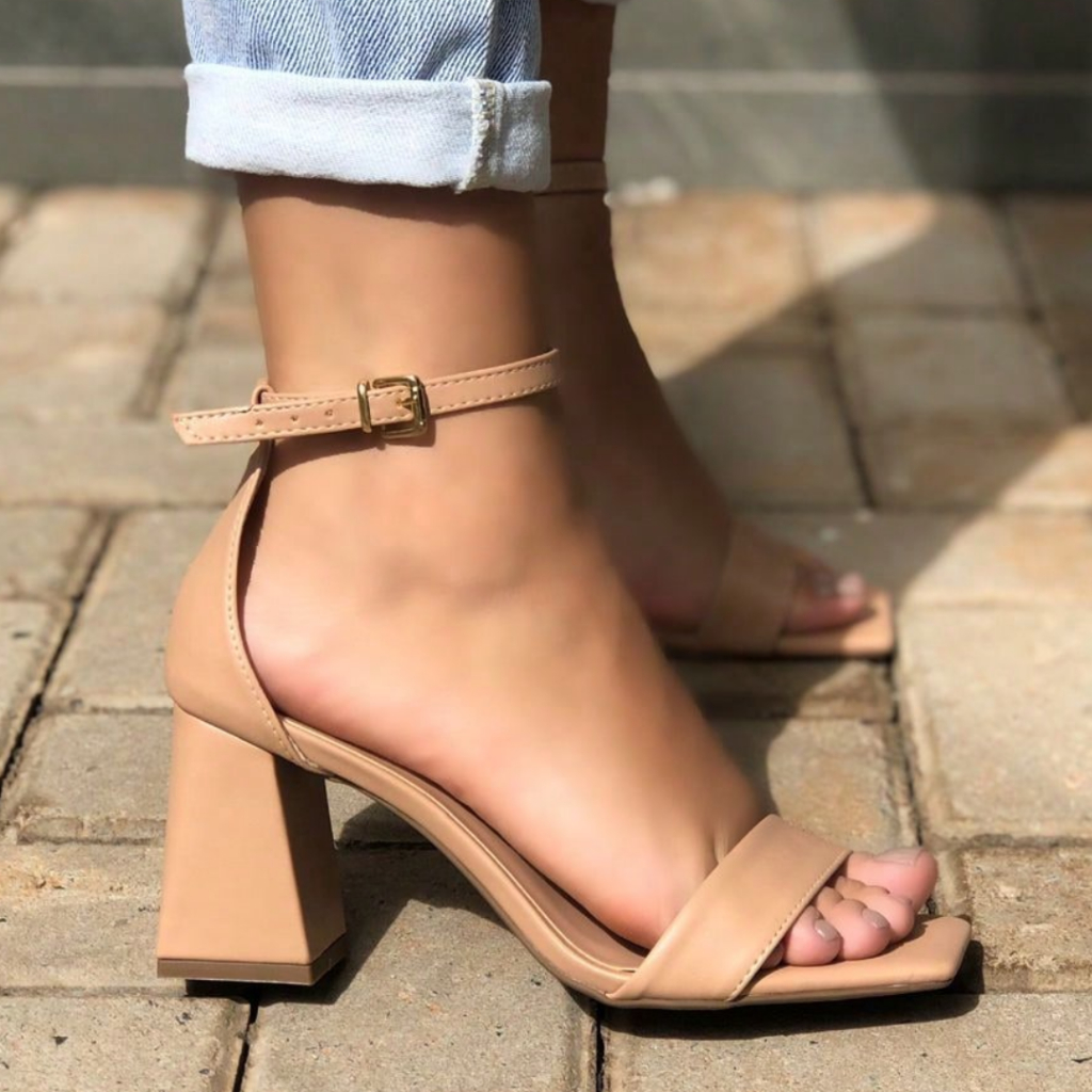 sandalia salto bege em Promoção na Shopee Brasil 2025
