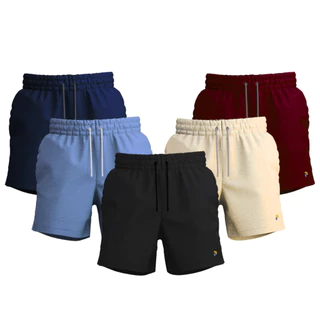 KIT 5 Bermudas Linho Confortaveis Cores Variadas.