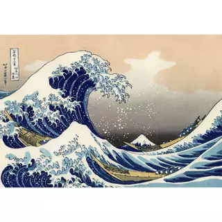 A GRANDE ONDA DE KANAGAWA - Quadro Decorativo em Mdf - Medidas 60x40cm - Japão