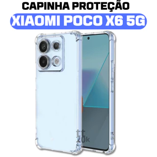 Capa Capinha Poco X6 5g Transparente Borda De Proteção Anti Impacto