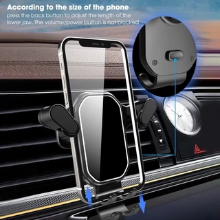 Suporte Veicular Carro Para Celular 360 ° Giratório Universal Multifuncional Ventilacao Ar JE-12