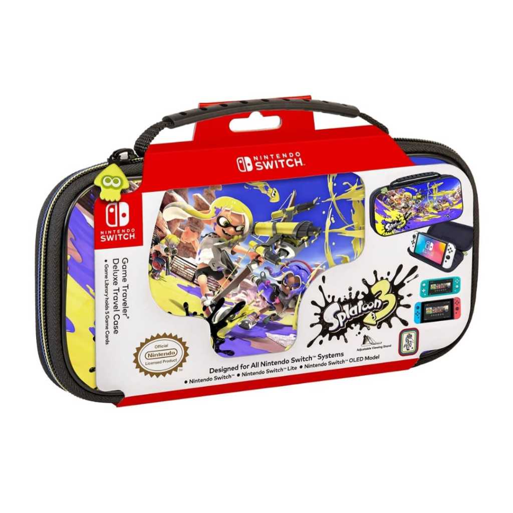 Case Estojo Nintendo Switch Splatoon 3 com Chaveiro