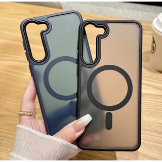 Capa Capinha Case Com Indução Fosca Com MagSafe capinha Fosca unissex Para Galaxy S23 S23PLUS S23ULTRA S23FE S20FE S21FE S24 S24PLUS S24ULTRA