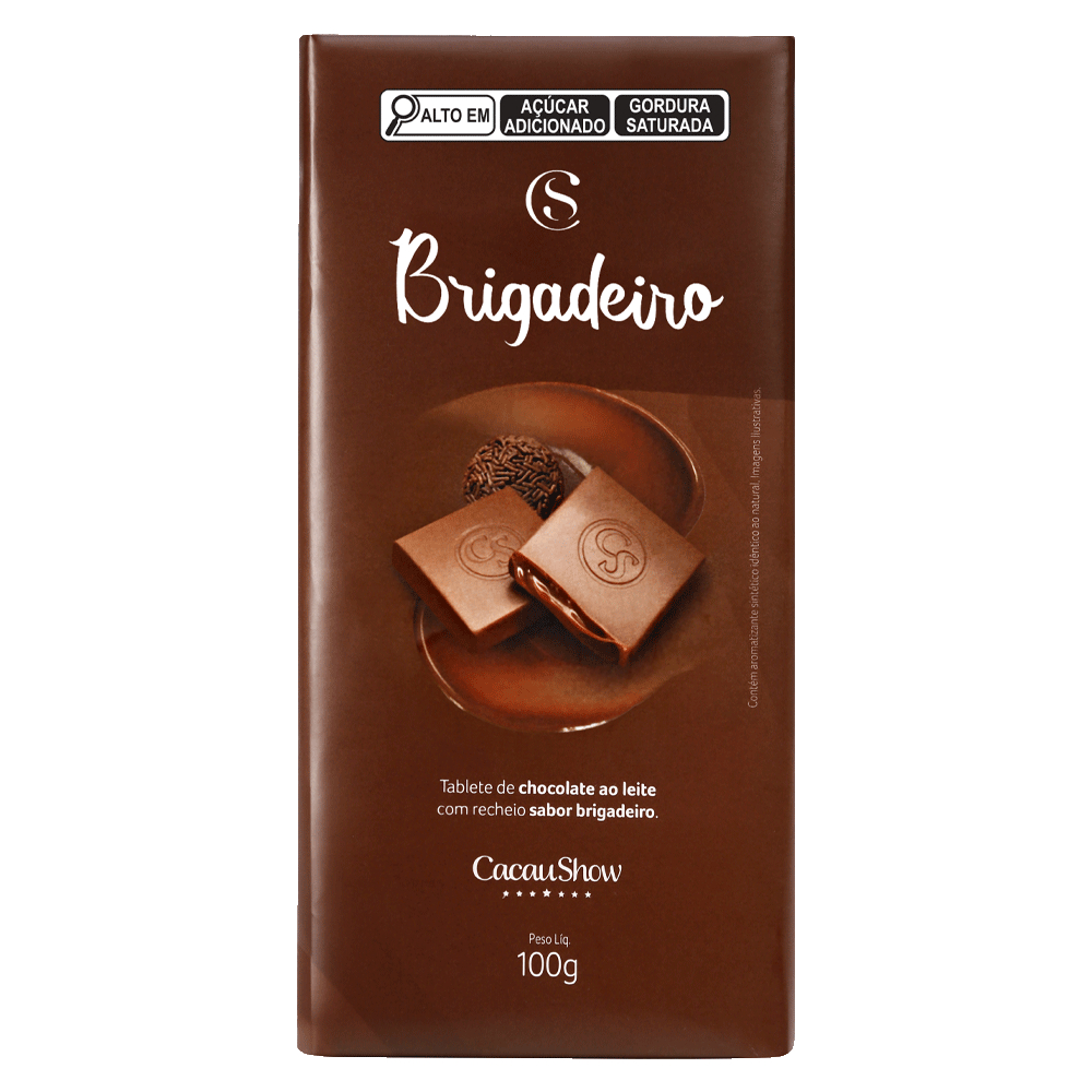 Tablete Chocolate Cacau Show Barra de Chocolate 100g 130g sabores a ...