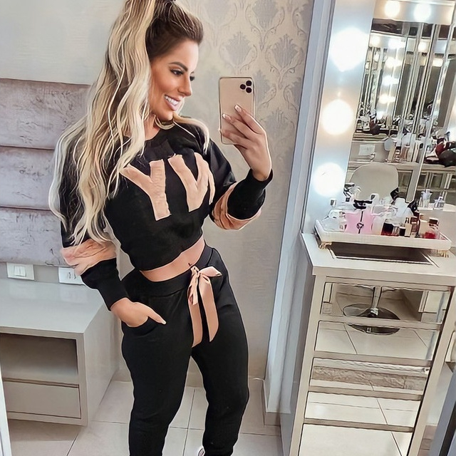 Conjunto Moleton Feminino Super Qualidade Confortavel Ny Rosa