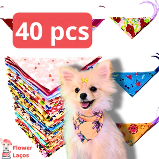 40 Bandanas Pet de Alta Qualidade - Pet Shop, Cachorros e Gatos - Banho e Tosa