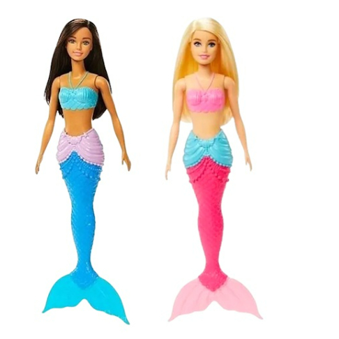 Boneca Barbie Sereia Dreamtopia Morena e Loira Mattel