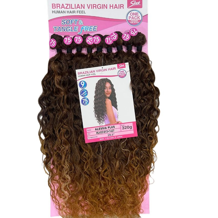 ALESSIA PLUS -CABELO BIO FIBRA-SLEEK 320g 75CM | Shopee Brasil