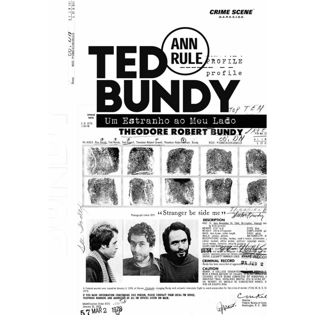 Livro Ted Bundy Um Estranho ao Meu Lado Ann Rule Darkside Capa dura