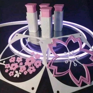 KIT Suporte GPU Placa de Vídeo 1x Cover Fan Sakura 2x