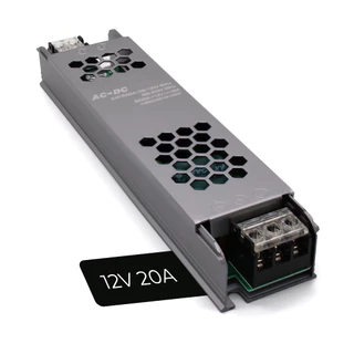 Fonte Chaveada Capa Preta Cftv 250w 12v 20a P/ Fita Led Som Automotivo