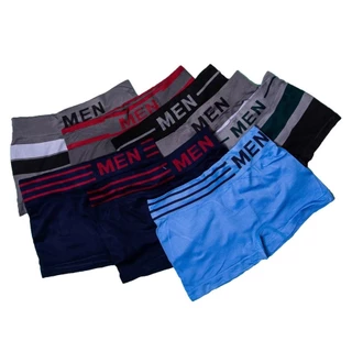 Kit de 3 e 6 Cuecas Boxer Infantil e Juvenil Masculina Confortável Sem Costura