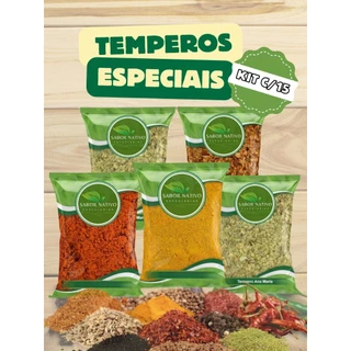 SABORES NATIVOS - 15 TEMPEROS E ESPECIARIAS PREMIUM - MONTE SEU KIT
