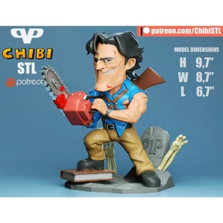 Ash vs Evil Dead CHIBI Personalizado 3d