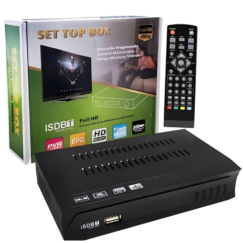 Conversor Digital Smart Tv Box 4K Full HDTV HDMI Receptor HD | Shopee ...