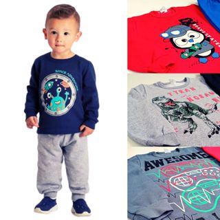 Kit 4 Peças Conjunto Moletom Infantil Menino 1 ao 16 Masculino Outono Inverno