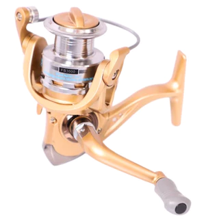 Molinete Pesca Cmik 3000 6 Rolamentos Alumínio Dourado