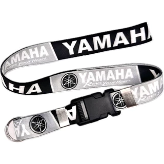 1-Chaveiro Yamaha Cycles Moto Cordão Cinza "revs your heart"