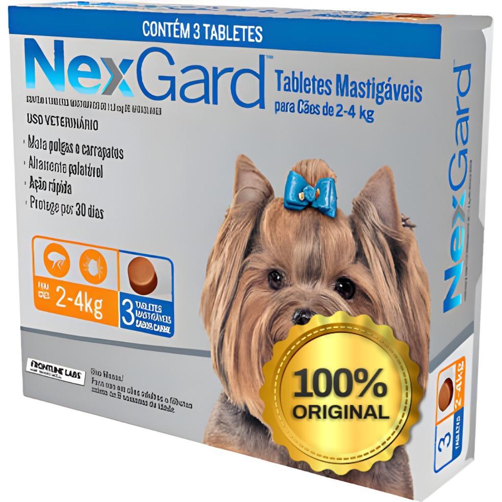 3 N.G. Incrível Anti Pulga e Carrapato Para Cachorro de 2 a 4 kg 4 a 10 ...