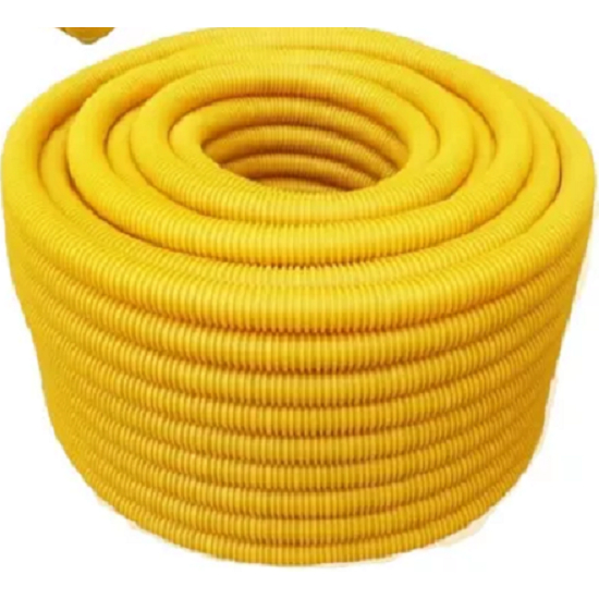 Conduite Corrugado Amarelo 3/4 50 Metros Linha Reforçada PEAD Alta ...