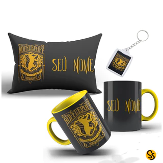 Kit Lufa Lufa Personalizado com Seu nome com Caneca, Almofada e Chaveiro