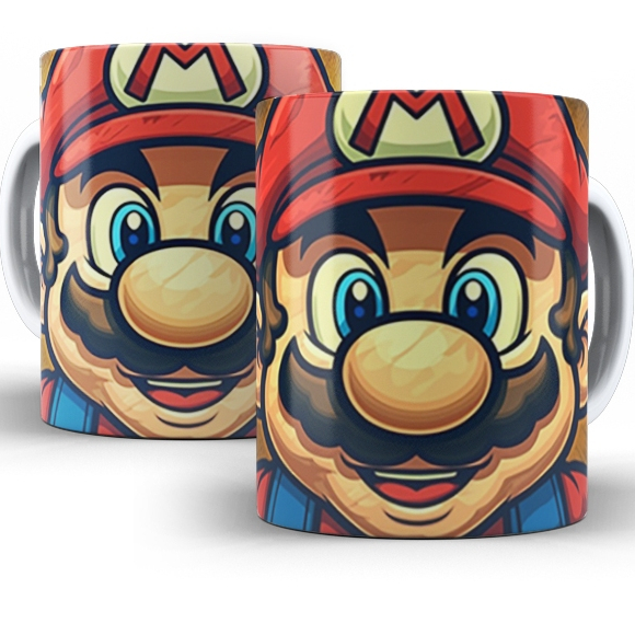 Caneca Mario Personalizada Super Mario Bros em Oferta na Shopee