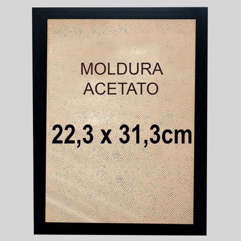 Moldura Quadro Com Acrílico 22,3x31,3cm